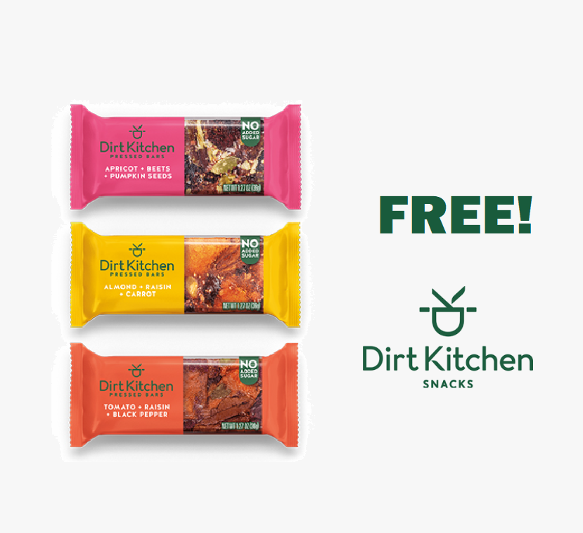 Image FREE Dirt Kitchen Pressed Bars & MORE!