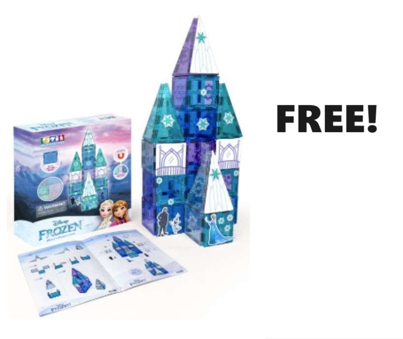 Image FREE Disney FROZEN Castle Magnetic Tiles Set