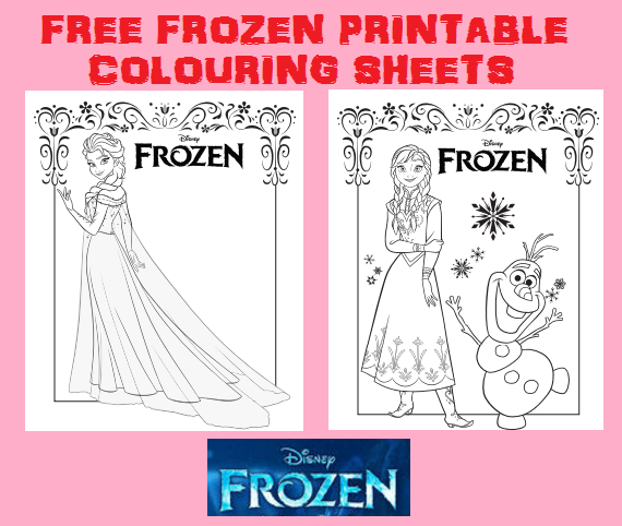 Image FREE Frozen Printable Coloring Sheets