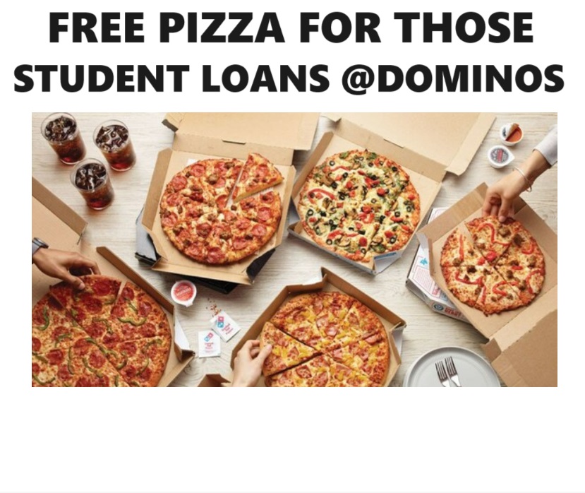 Image FREE Emergency Pizza from Domino’s for those with Student Loans