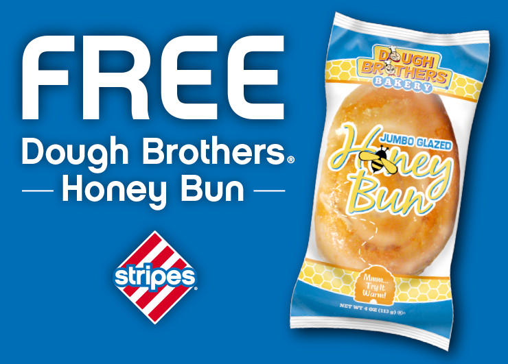 Image FREE Dough Brothers Jumbo Glazed Honey Bun