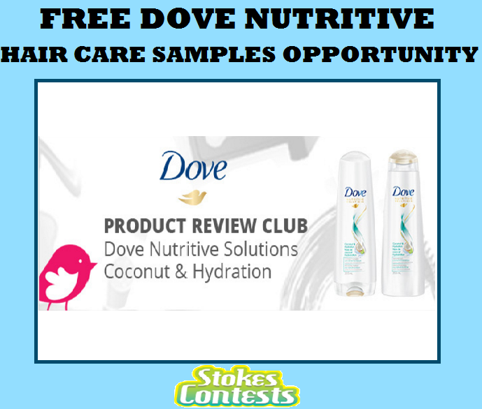 Image FREE Dove Nutritive Solutions Coconut & Hydration Hair Care Samples Opportunity