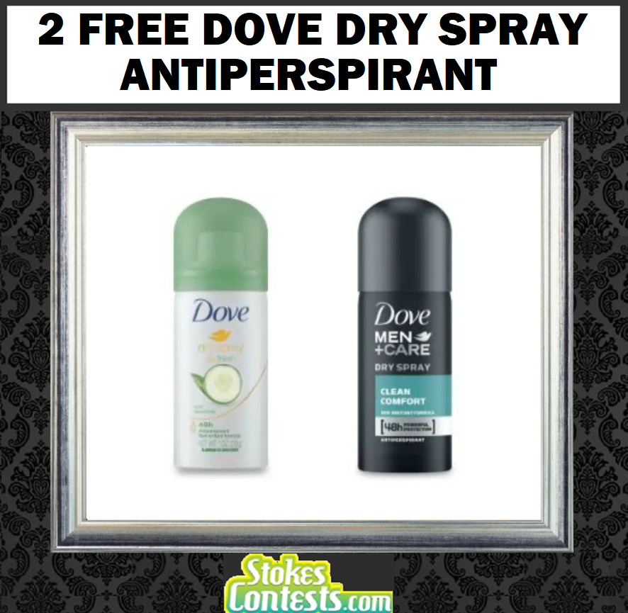 Image 2 FREE Dove Dry Spray Antiperspirant