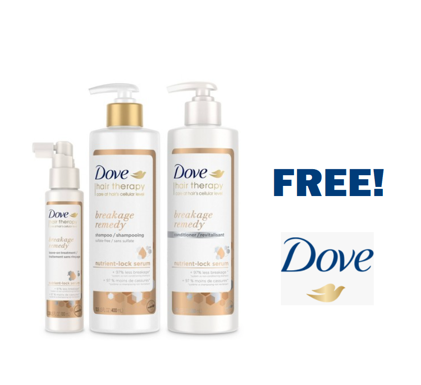 Image FREE Dove Hair Breakage Remedy 