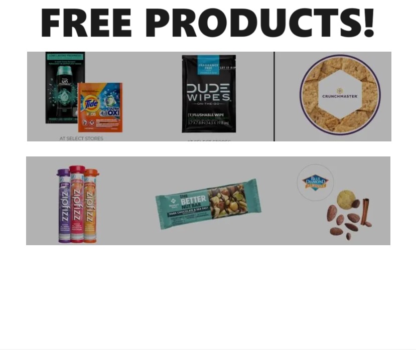 Image FREE Better Nut Bar, Downy Unstopables, Crunchmaster Crackers, Almonds & MORE!