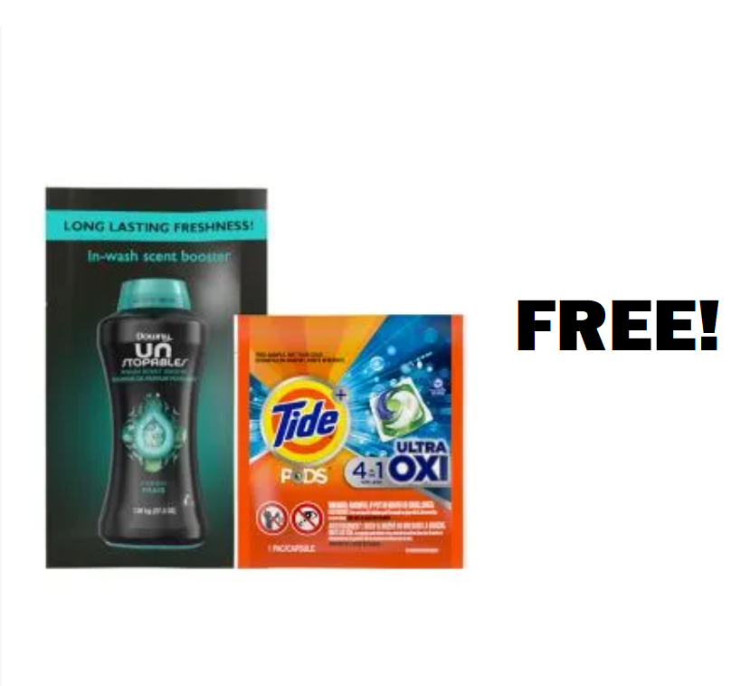 Image FREE Downy Unstopables/Tide Pods 