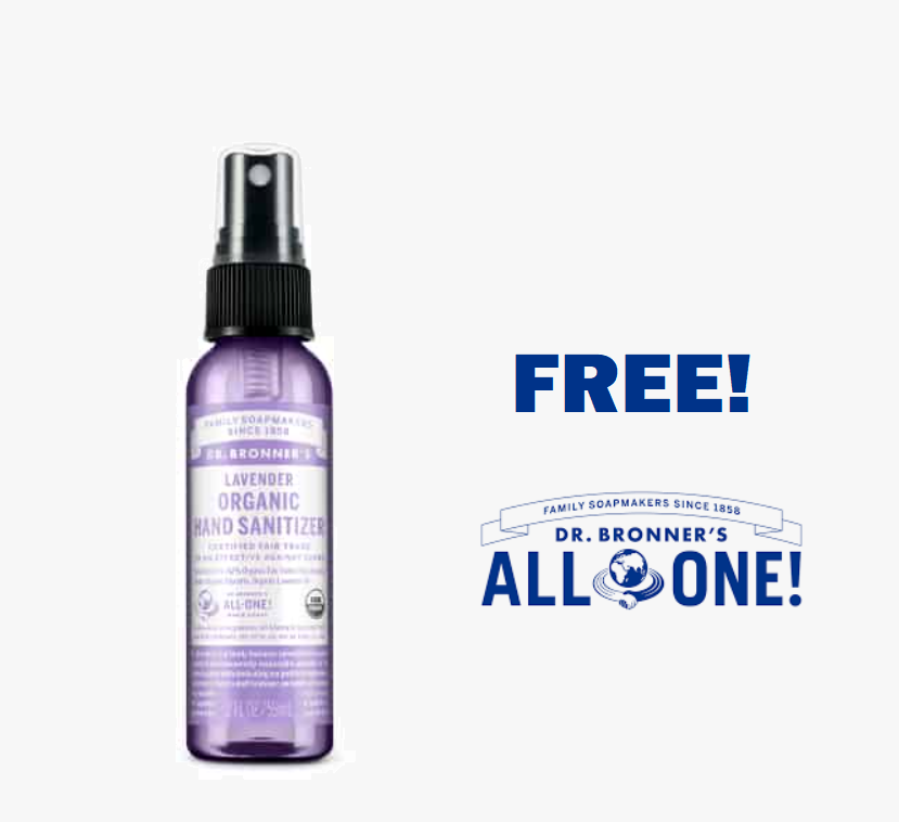 Image FREE Dr. Bronner’s Organic Hand Sanitizers