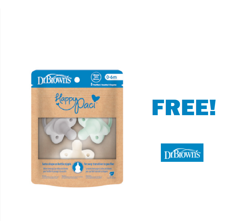 Image FREE Dr. Brown’s HappyPaci Silicone Pacifiers