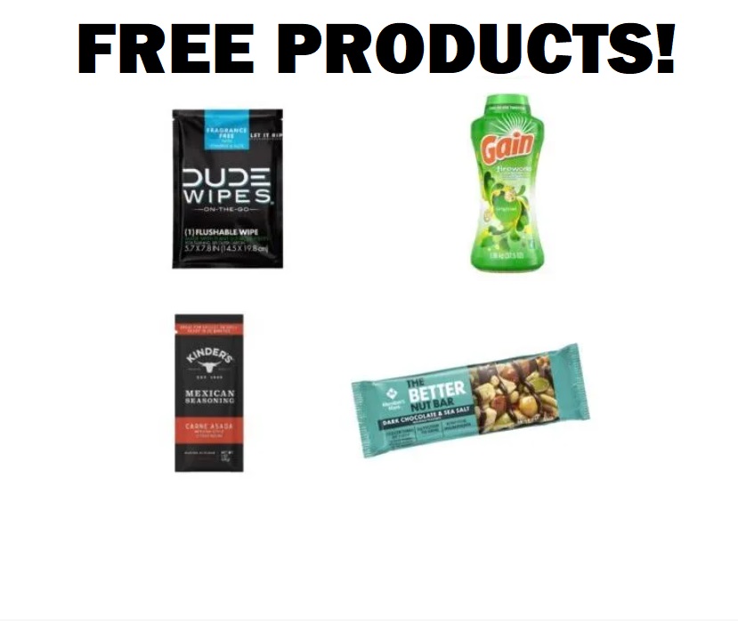 Image FREE Dude Wipe, Gain Fireworks, Kinder’s Carne Asada Seasoning Or Better Nut Bar