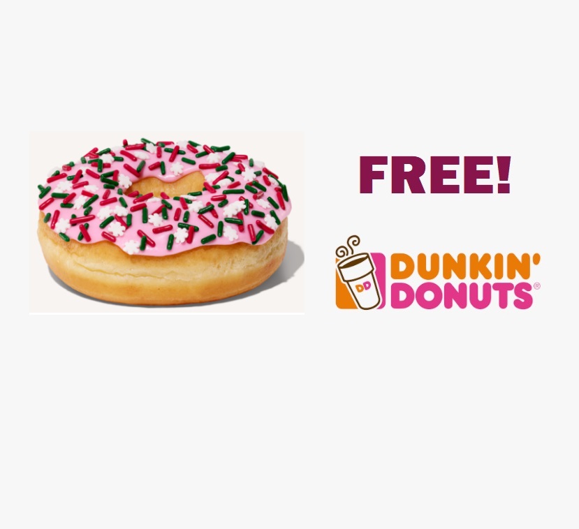 Image FREE Holiday Classic Donut at Dunkin' Donuts