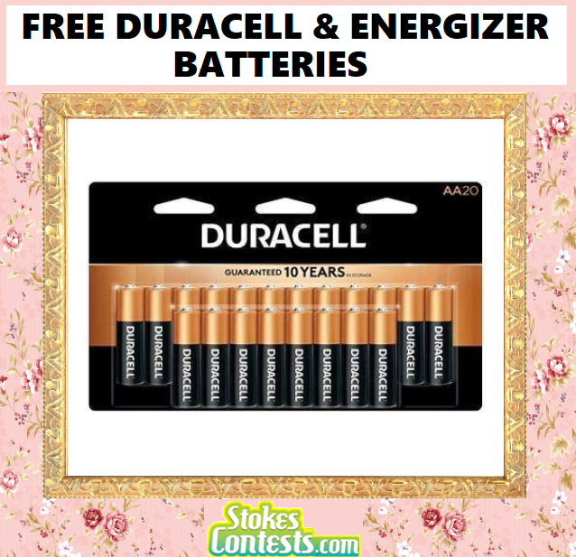 Image 4 FREE Packs of Duracell & Energizer Batteries