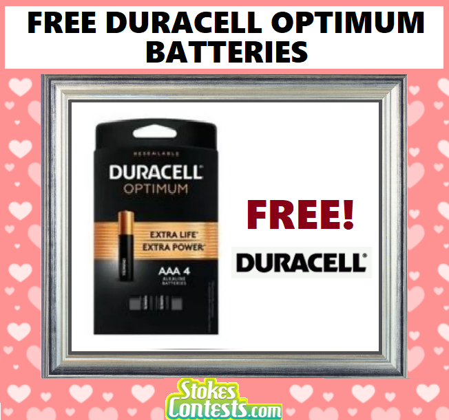 Image FREE Duracell Optimum Batteries