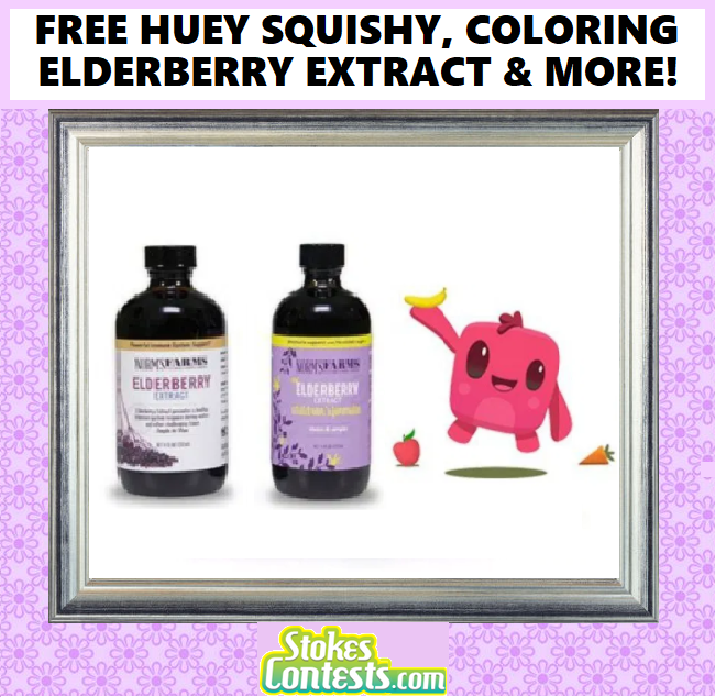 Image FREE Elderberry Extract, Huey Squishy, Coloring Books & MORE! VALUED $115!