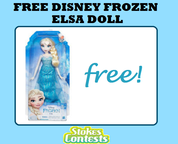 Image FREE Disney Elsa Doll TODAY ONLY! 