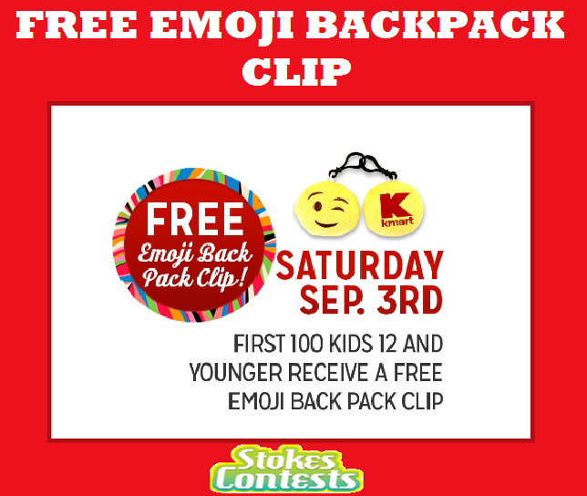 Image FREE Emoji Backpack Clip TOMORROW ONLY!