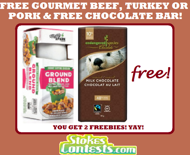 Image FREE Gourmet Ground Beef, Turkey or Pork & FREE Chocolate Bar! TODAY ONLY!