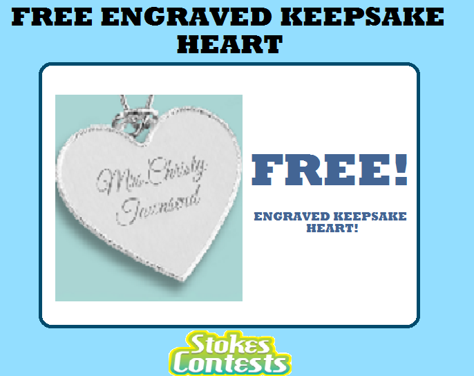 Image FREE Engraved Keepsake Heart