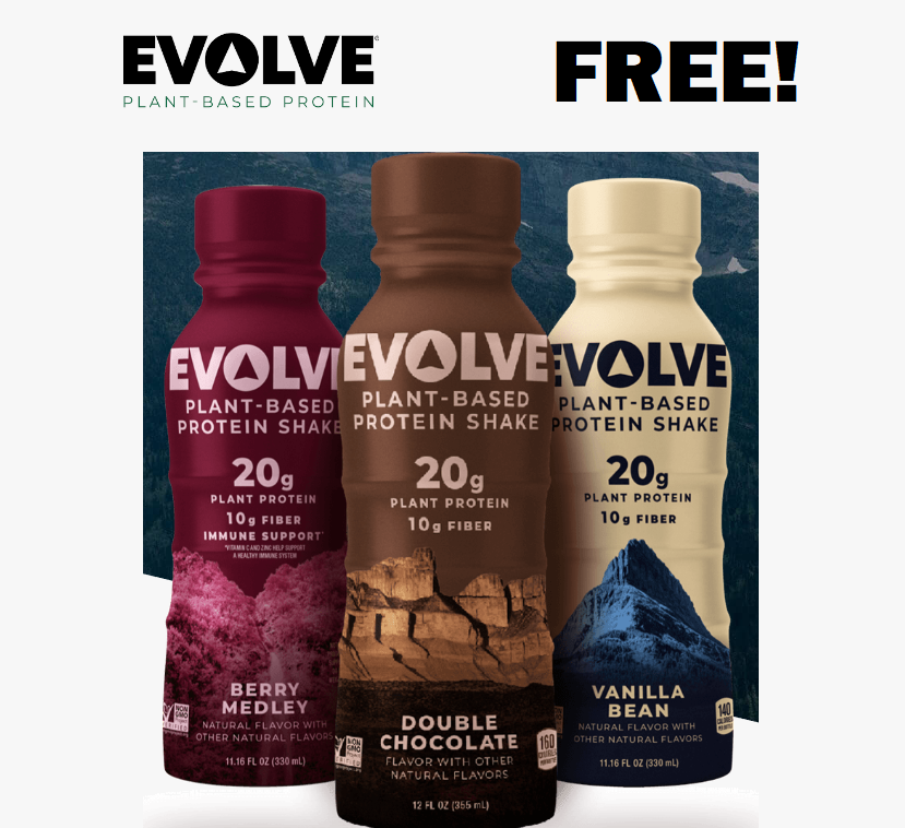 Image FREE Evolve Protein Shake