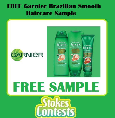 Image FREE Garnier Fructis Brazilian Smooth Hair Care Sample Kit