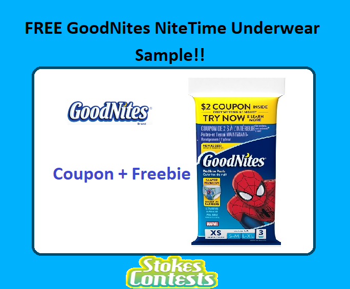 Image FREE GoodNites NiteTime Underwear Sample Pack