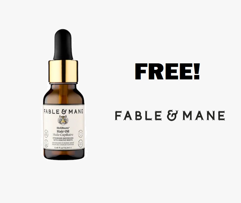 Image FREE Fable & Mane Mini Holiroots Pre-Wash Hair Treatment Oil