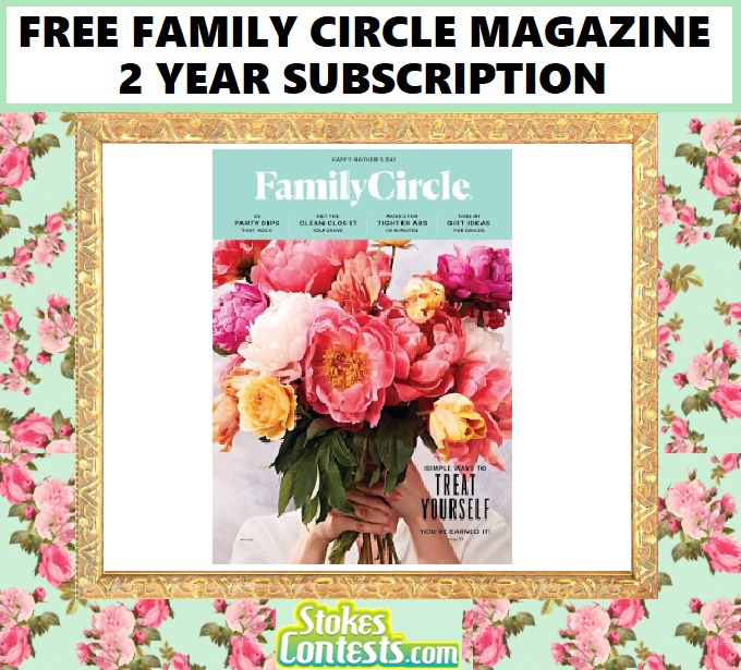 Image FREE Family Circle Magazine 2 YEAR Subscription