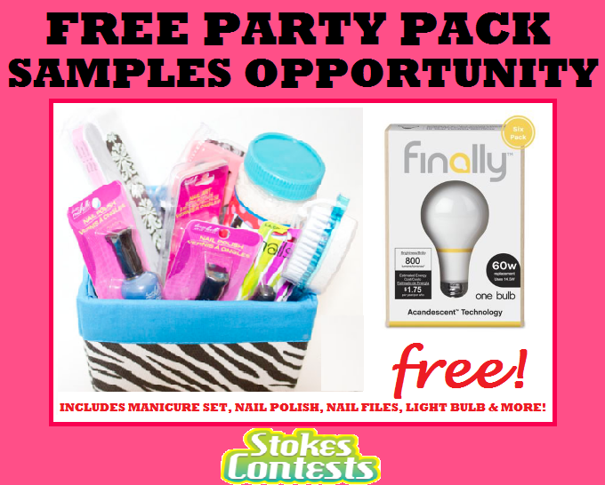 Image FREE Party Pack Samples Opportunity - Includes Nail Polish, Manicure Set, Nail Files, Light Bulbs & More!