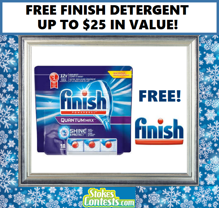 Image FREE Finish Dishwasher Detergent Up to $25 Value!