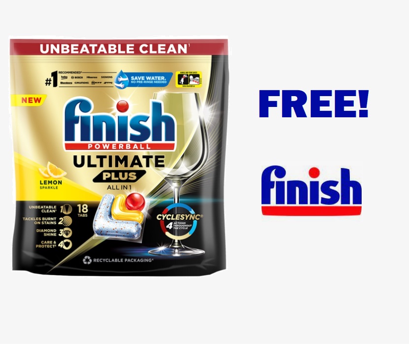 Image FREE Finish Dishwasher Tablets!