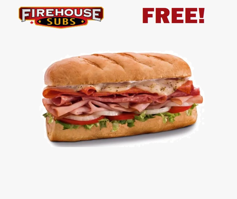 Image FREE Medium Sub With ANY Purchase at Firehouse Subs