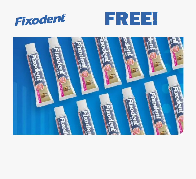 Image FREE Full-Size Tube Of Fixodent