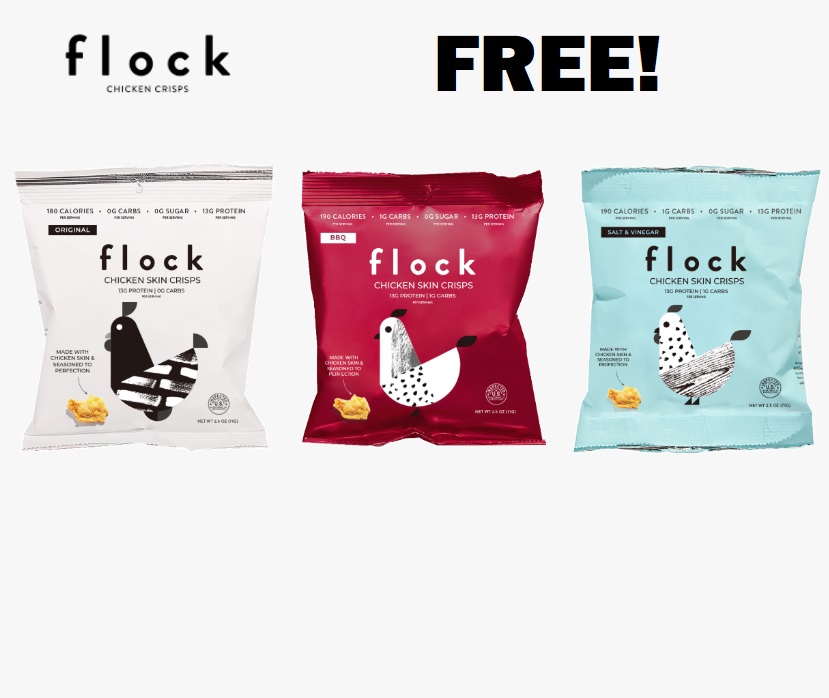 Image FREE Bag of Flock Chicken Skin Crisps
