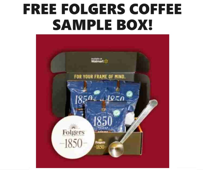 Image FREE BOX of Folgers Coffee Samples