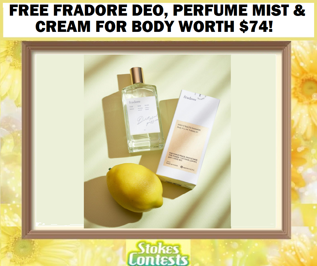 Image FREE Fradore Deo, Perfume Mist & Cream for Body WORTH $74!