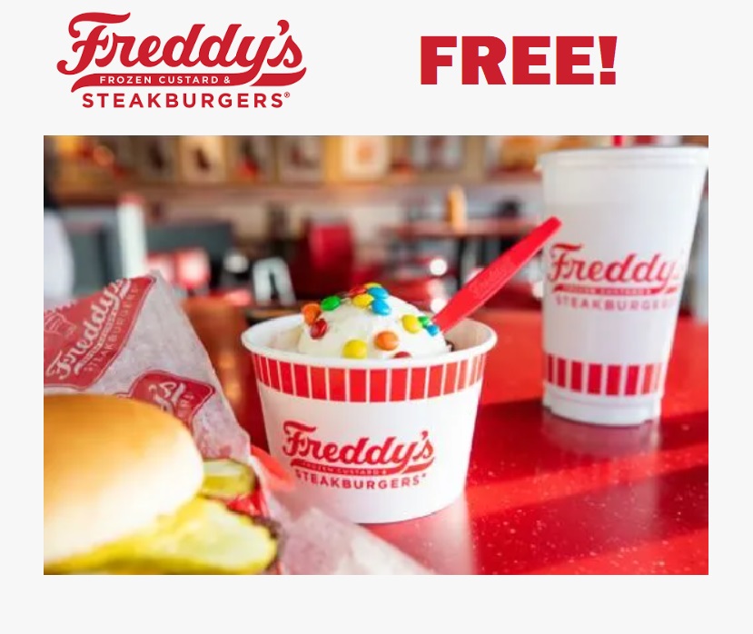 Image FREE Single-Topping Mini Sundae at Freddy’s