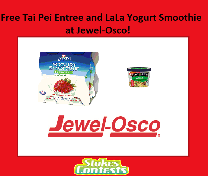 Image  Free Tai Pei Entree and LaLa Yogurt Smoothie at Jewel-Osco!