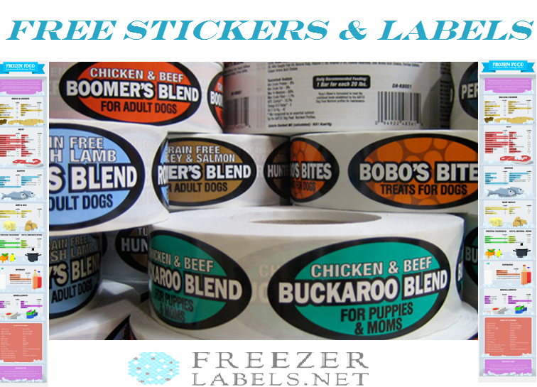 Image FREE Freezer Stickers and Labels Sample Pack