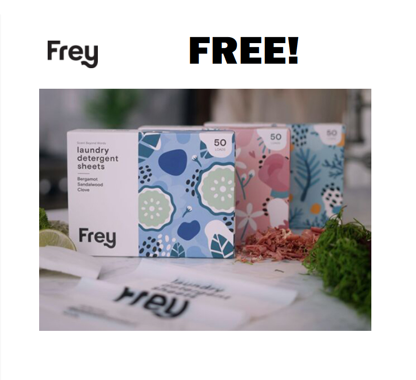 Image FREE Frey Laundry Detergent Sheets