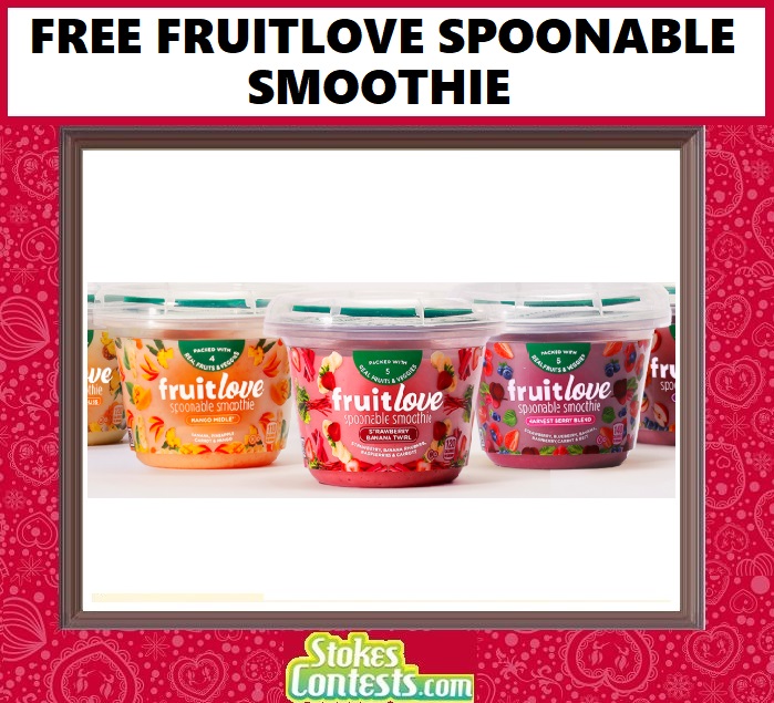 Image FREE Fruitlove Spoonable Smoothie