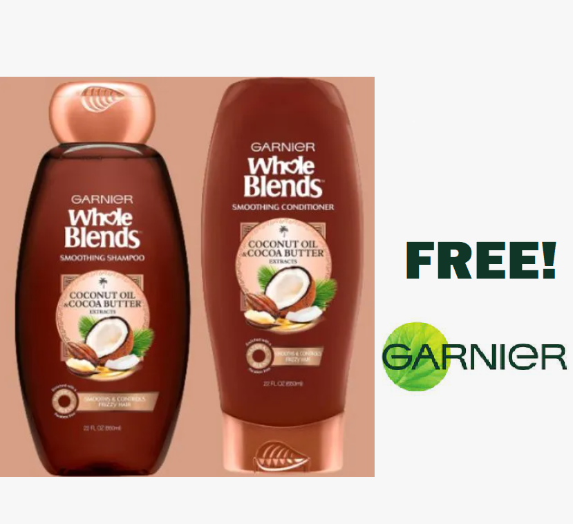 Image FREE Garnier Smoothing Coconut Oil & Cocoa Butter Extracts Shampoo & Conditioner