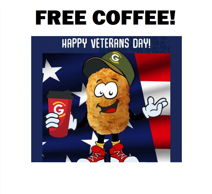 Image FREE Small Coffee At GetGo Today & Every Day For Veterans & Active Military Personnel