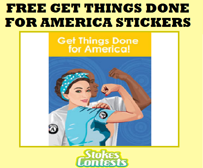 Image FREE Get Things Done for America Stickers