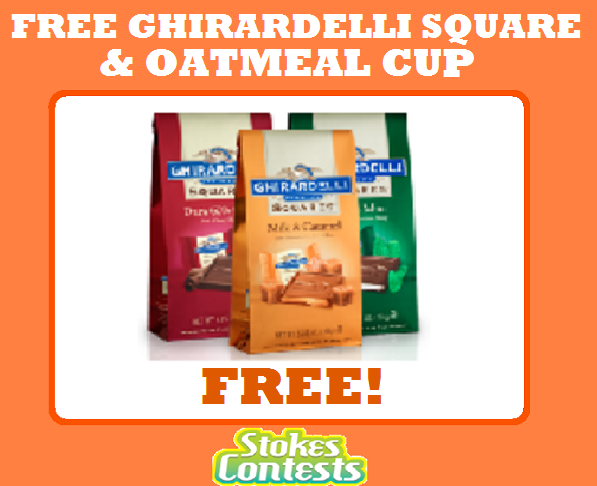 Image FREE Ghirardelli Squares & Oatmeal Cup