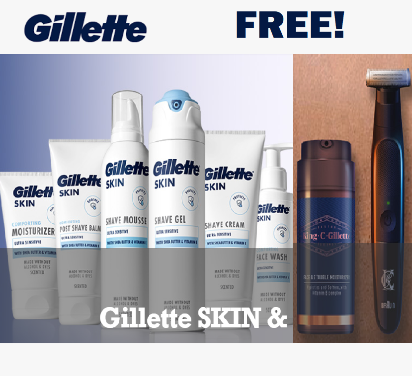 Image FREE Gillette Trimmer, Moisturiser, Shaving Cream & MORE!