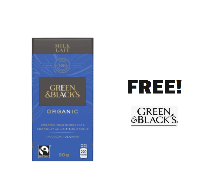 Image FREE Green & Blacks ORGANIC Chocolate Bar