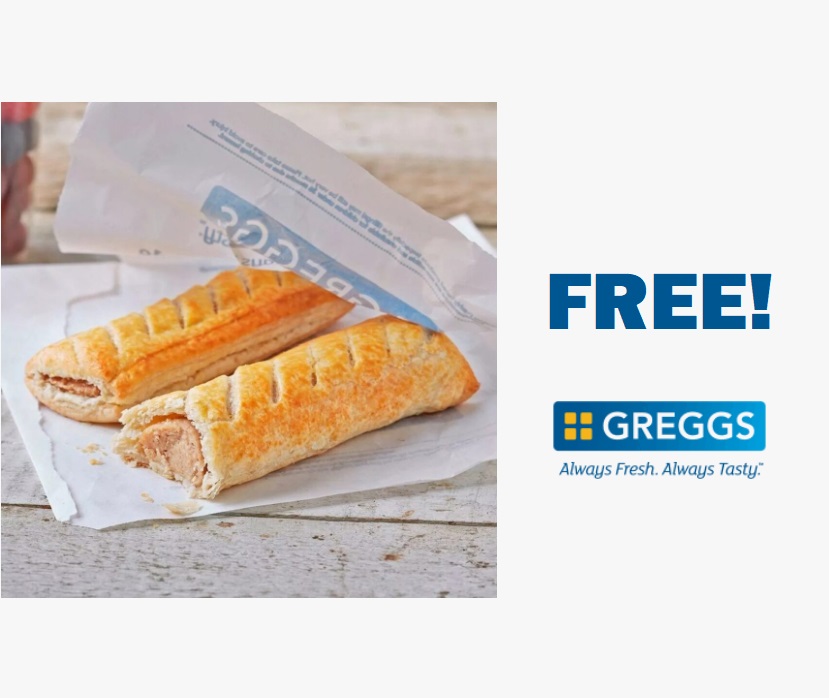 Image FREE Greggs Sausage Roll