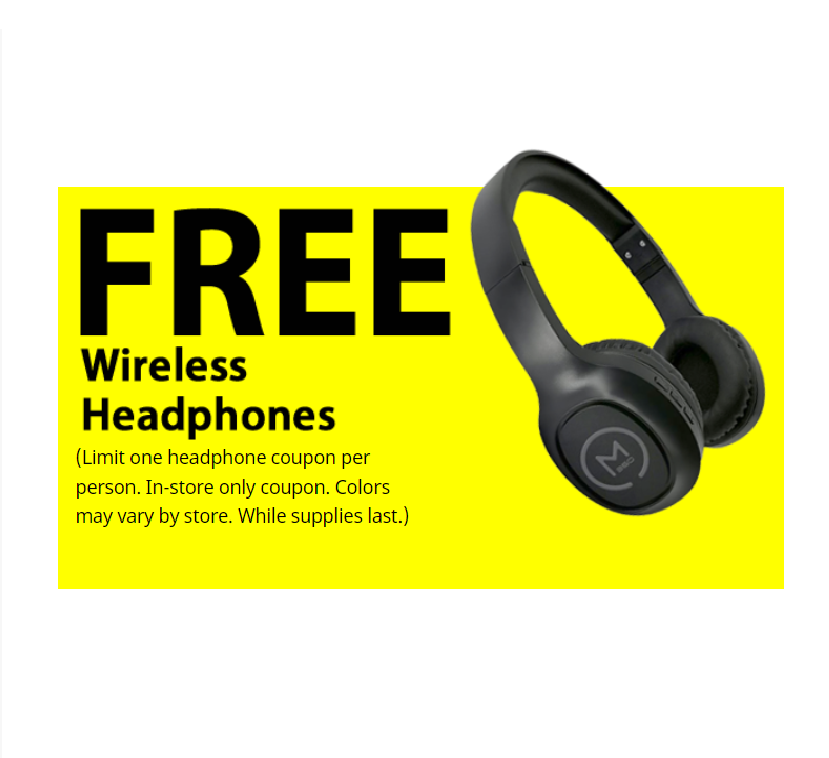 Image Free Wireless Headphones!