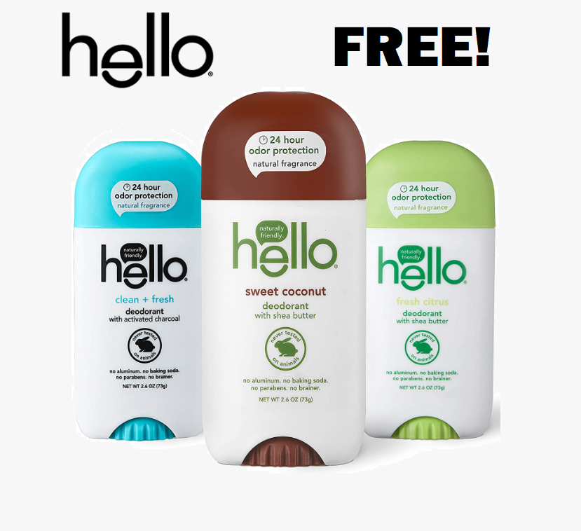 Image FREE Hello Deodorant