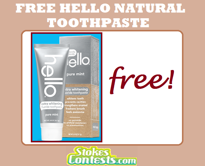 Image FREE Hello Natural Toothpaste