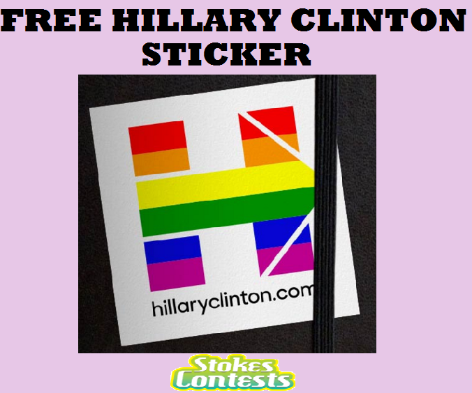 Image FREE Hillary Pride Sticker